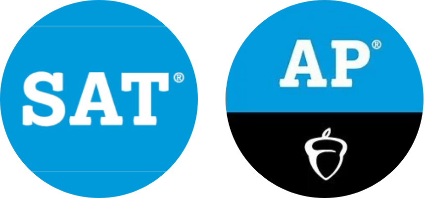 SAT - AP logos SAT and AP logos